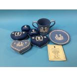 A collection of commemorative Wedgwood jasperware