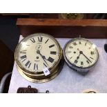 A Smith Astral ships clock and another small clock