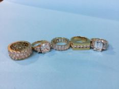 Five dress rings