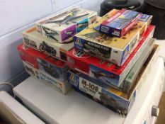 A quantity of model kits