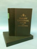 A limited edition Philips Universal Atlas, 150th Anniversary edition, signed, number 334/500