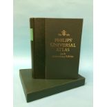 A limited edition Philips Universal Atlas, 150th Anniversary edition, signed, number 334/500