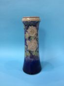 A tall waisted Royal Doulton stoneware vase, numbered 7816, 33cm height