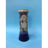 A tall waisted Royal Doulton stoneware vase, numbered 7816, 33cm height