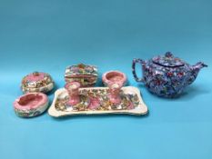 Ringtons 'Chintz' teapot and a quantity of Maling pottery