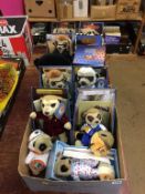 A collection of meerkat dolls