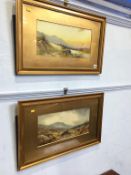 Pair of watercolours, landscapes