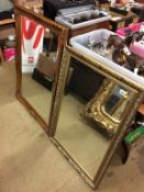 Two gilt mirrors