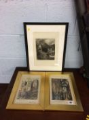 A pair of prints, after Ian Curry and one other