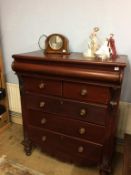 A Victorian mahogany chest of drawers