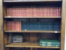 Various books, including two sets of The Waverley Novels, various leather bound volumes etc.