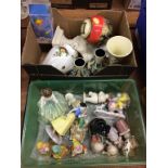 Two boxes of assorted, to include Royal Doulton Snow White and the seven dwarves