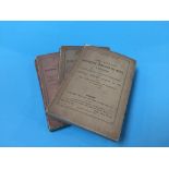 Three volumes, Wisden Cricketing Almanac, 1881, 1882, and 1883