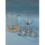 A collection of four Colliery disaster glasses