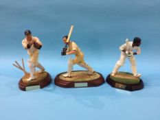 A collection of 21 'Art of Sport' cold painted cricketing figures