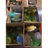 Four boxes of North East pressed glass