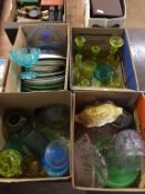 Four boxes of North East pressed glass