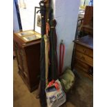 Assorted fishing equipment, to include hardy fly rod and reel etc.