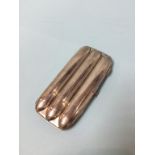 A silver cigar case, Williams, Birmingham, 1906, 3.5oz