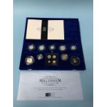 Royal Mint 'The UK Millennium Silver Collection', year 2000