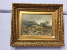 William Beattie Brown, (1831 - 1909), watercolour, signed, 'Landscape', 25 x 35cm