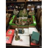 A collection of Lilliput Lane cottages