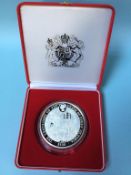 The Centenary of the Death of Queen Victoria', three kilo silver coin, weight 3000g, Republic of