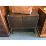 A record cabinet, with records