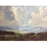 Lewis Creighton, oil, signed, 'Moorland landscape'