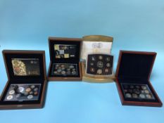 Three Executive Proof Collector's Coin Sets, 2005, 2009 and 2010 (3), and a Golden Jubilee 2002