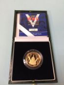 A 1945-2005 (60th Anniversary) 'The End of World War II' £2, 22ct gold coin, weight 15.97g