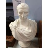 A modern Roman style bust