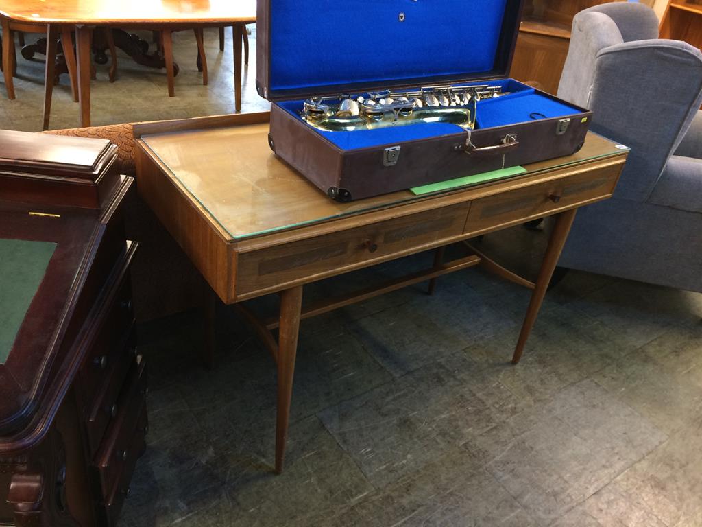 A rosewood 'Berkshire' console table, by Robert Heritage for Archie Shine