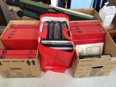 Three boxes of stamp albums, various