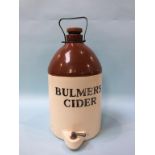 A stoneware 'Bulmers Cider' advertising bottle