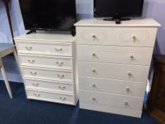 Two modern chest of drawers