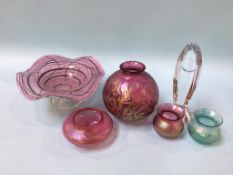 A section of Waterford, Brierley and other Studio glassware