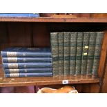 Eight volumes of 'Cassells History of England' and four volumes of 'The World of Today'