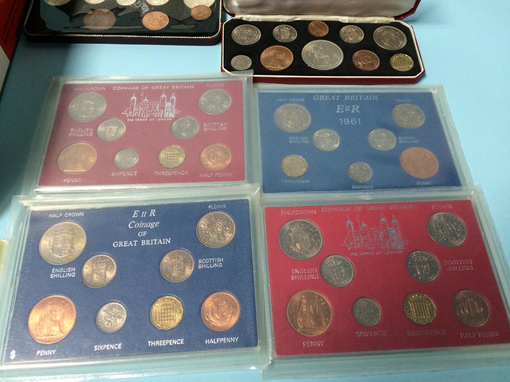 A tin of 'Coins of Great Britain', Britains first decimal coins, 1953 Elizabeth II Coronation set - Image 2 of 5