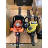 Two hedge trimmers