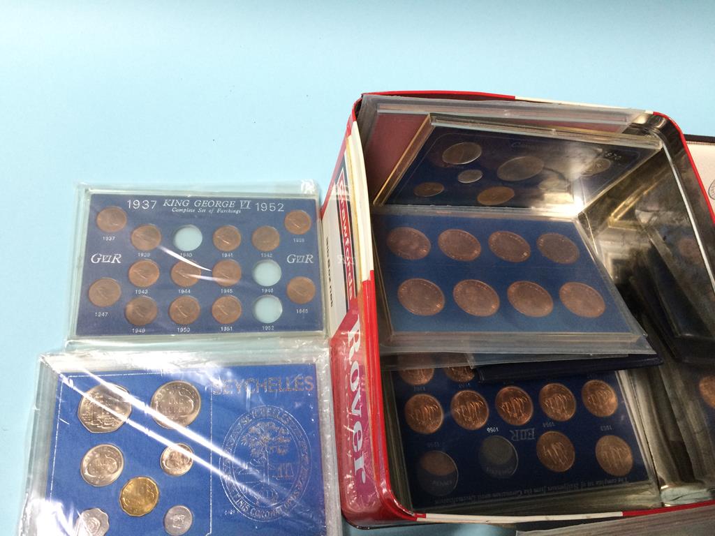 A tin of 'Coins of Great Britain', Britains first decimal coins, 1953 Elizabeth II Coronation set - Image 5 of 5