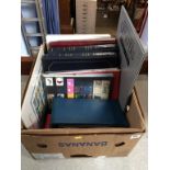 A large box of Aviation related 1st day covers and Royal Mail year packs etc.
