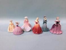 Six boxes of Coalport figures