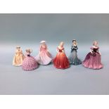 Six boxes of Coalport figures