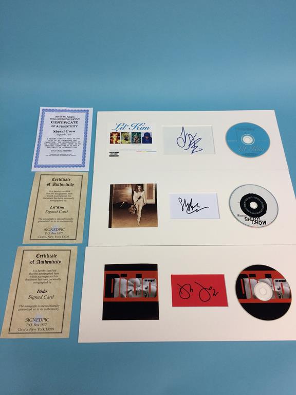 CD and autographs to include; The Spin Doctors, Everclear, Beck, Sheryl Crow, Lil Kim, Dido, - Image 3 of 5