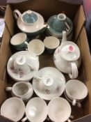 A Royal Doulton 'Pillar Rose' tea set etc.