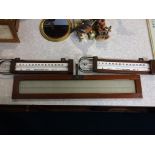 Two Negretti and Zambra thermometers and a George and Becker scale (3)