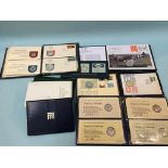 A collection of silver 1st day covers etc.