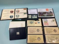 A collection of silver 1st day covers etc.