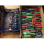 Two trays of Die Cast Dinky cars